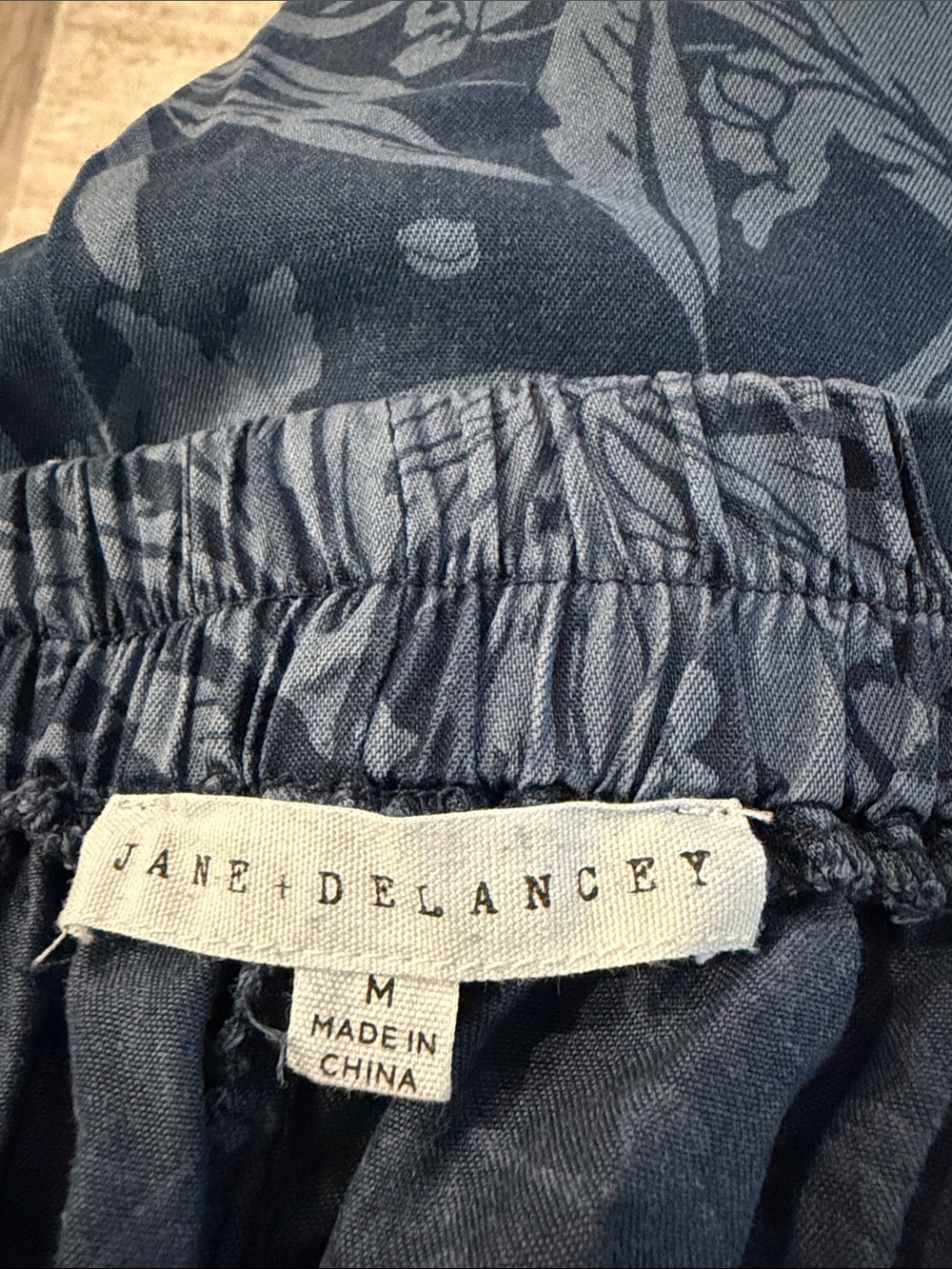 Jane and Delancey Navy Floral Wide-Leg Jumpsuit Set - Picture 3 of 4